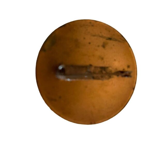 Vintage Artsy Abstract Classic Brooch Pin Red 1.5" Burgundy - Picture 4 of 4